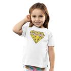 Camiseta Infantil Pizza Diamante Amo Pizza