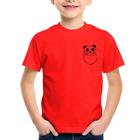 Camiseta Infantil Pocket Panda - Foca na Moda