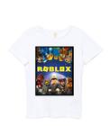 Camiseta Infantil Roblox Game Jogo Skin Personagem