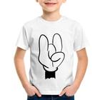 Camiseta Infantil Rock Hand - Foca na Moda