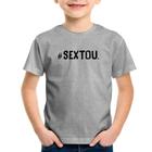 Camiseta Infantil Sextou Hashtag - Foca na Moda