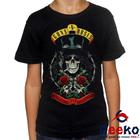 Camiseta Infantil Slash 100% Algodão Welcome to the Jungle Guns N Roses Rock Geeko