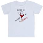 Camiseta Infantil Solteiro sim sem vinho nunca