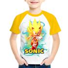 Camiseta Infantil Super Sonic camiseta sonic 2 o filme