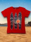 Camiseta Infantil Surf Vermelha - D Bell