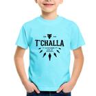 Camiseta Infantil T'Challa King of Wakanda - Foca na Moda