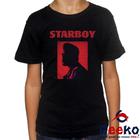 Camiseta Infantil The Weeknd 100% Algodão Starboy Geeko