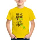 Camiseta Infantil Think Outside The Box - Foca na Moda