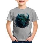 Camiseta Infantil Touro Sígno - Foca na Moda