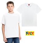 Camiseta Infantil Unissex Manga Curta em Meia Malha Lisa Kyly