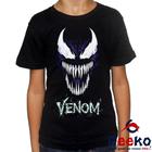 Camiseta Infantil Venom 100% Algodão Geeko