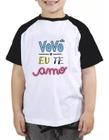 Camiseta infantil vovô eu te amo camisa blusa avô presente