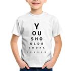 Camiseta Infantil You should be working now - Foca na Moda