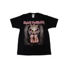 Camiseta Iron Maiden Blusa Preta Unissex Banda de Rock E563 BM