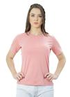 Camiseta Ixória Básica Feminina Gola Redonda Rosa Queimado