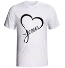 Camiseta Jesus modelo branca fornecedor M&M Presentes Personalizados