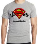 Camiseta Jesus verdadeiro Herói Blusa criança infantil juvenil adulto camisa tamanhos