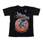 Camiseta Judas Priest Blusa Unissex Preta Extra Plus Size G2 EPI100 BRC