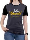 Camiseta Julho Amarelo PLUS SIZE Feminina Blusa