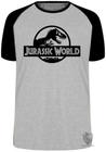 Camiseta Jurassic Park logo Blusa Plus Size extra grande adulto ou infantil