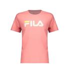 Camiseta Juvenil Fila Letter Premium - Rosa Coral