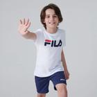 Camiseta Juvenil Fila Smile II Unissex- Branco