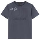 Camiseta Juvenil Lemon em Algodão Estampada na cor Cinza Chumbo