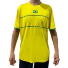 Camiseta Kanxa Brasil Hexa Amarelo e Verde - Masculino