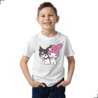 Camiseta Kids Melody Kuromi Anime 100% Algodão Kitty Desenho