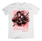 Camiseta Kimetsu No Yaiba Demon Slayer Anime Nezuko Tanjirou