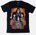 Camiseta Kiss Banda de Rock Preta Gene Simons BO591 BRC