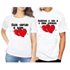 Camiseta Kit Dia Dos Namorados Casal Unissex Love Blusa Amor Presente