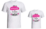 Camiseta Kit Mamãe e filha modelo branca fornecedor M&M Presentes Personalizados