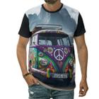 Camiseta Kombi Carro Veículo Comercial Estrada Arte Hippie