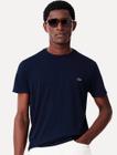 Camiseta Lacoste Masculina Jérsei Algodão Pima Azul Marinho