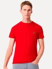 Camiseta Lacoste Masculina Jérsei Algodão Pima Vermelha