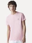 Camiseta Lacoste Masculina Jersey Pima Cotton Rosa Claro