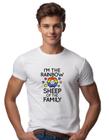 Camiseta LGBT Ovelha arco íris da familia M15