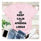 Camiseta Libras Sinais Comunidade Surda Intérprete Unissex Presente Lindo Ouvinte Surdo