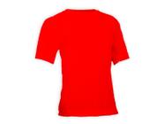 Camiseta Lisa Algodão Colorida Infantil Vermelho