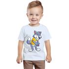 Camiseta Lobo Mau Arteiro Camisa Personalizada Blusa Infantil e Juvenil Algodão com Poliéster