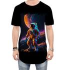 Camiseta Longline Astronauta Dance Vaporwave 10