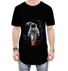 Camiseta Longline Astronauta Espaço Espacial Estrelas 10