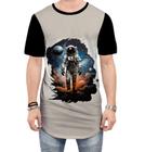 Camiseta Longline Astronauta Espaço Espacial Estrelas 6