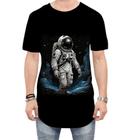 Camiseta Longline Astronauta Espaço Espacial Estrelas 7