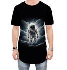 Camiseta Longline Astronauta Espaço Espacial Estrelas 8