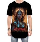 Camiseta Longline Athena Deusa da Sabedoria Mitologia Grega 1