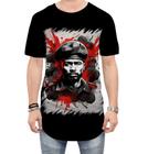 Camiseta Longline Boina Comunista Vermelha 4