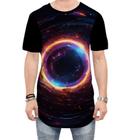 Camiseta Longline Buraco Negro Black Hole Space 3