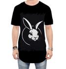 Camiseta Longline Coelhinho da Páscoa Minimalista 5